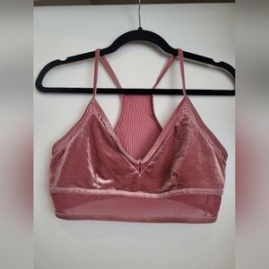 Alo Yoga Velvet Lux Bra in Rosewood Size Medium